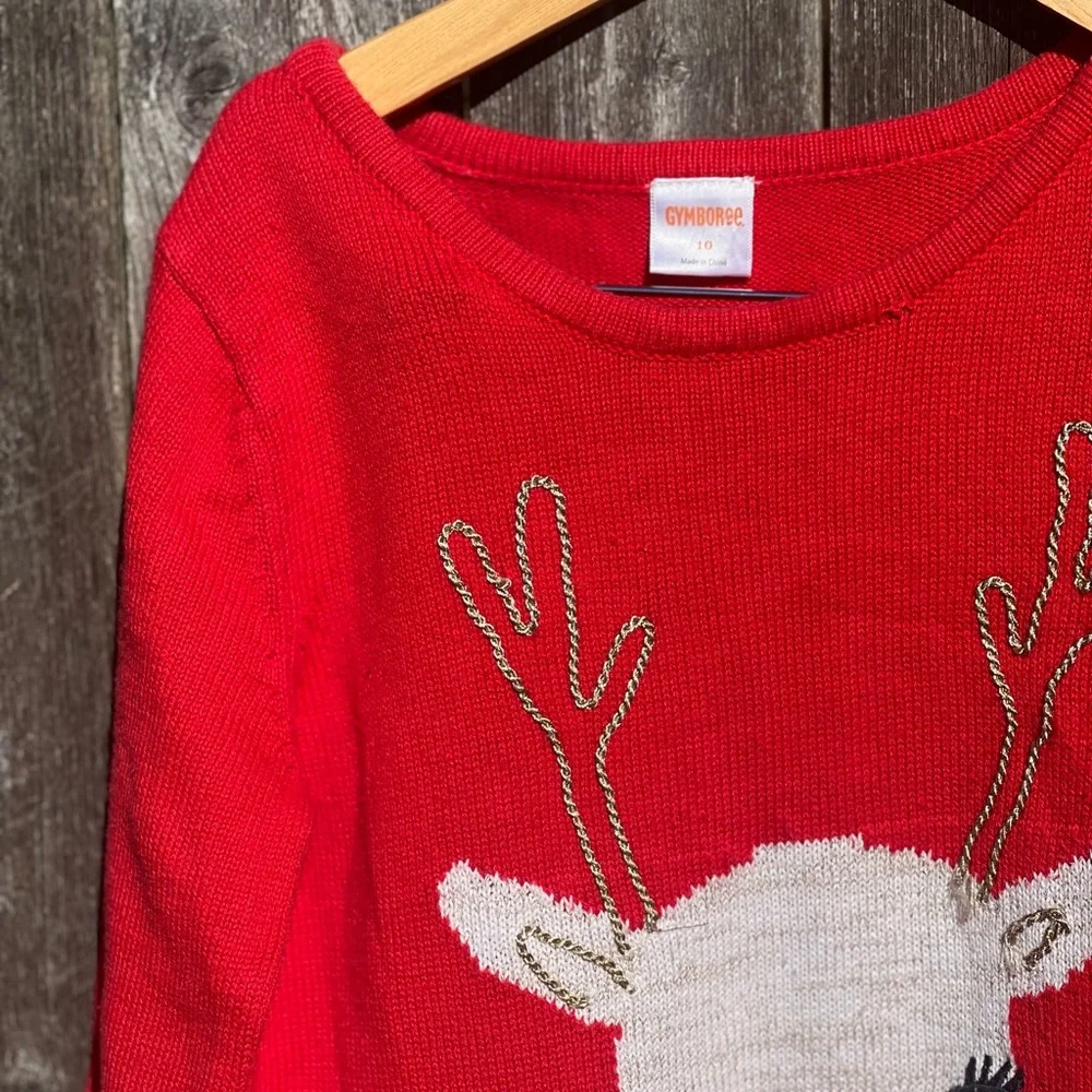 Gymboree Reindeer Holiday Sweater Dress